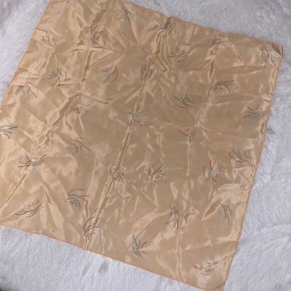 Vintage ECHO Peach Silk Scarf Wrap - Picture 1 of 12